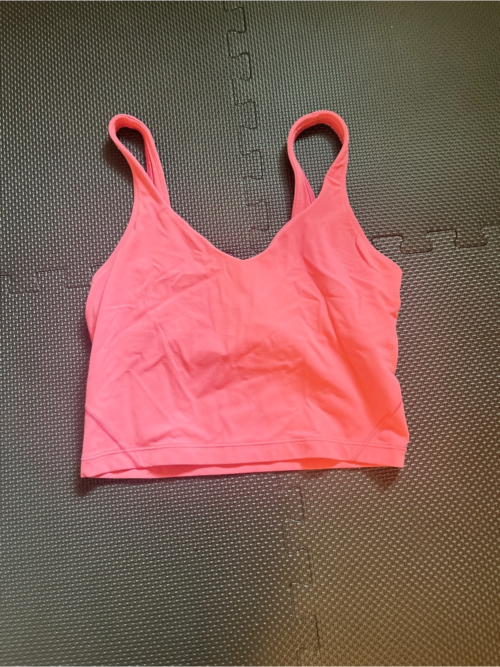 Lululemon EUC Align Cropped Tank Pink Size 6